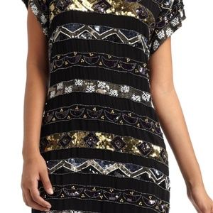 French Connection Sequin Shift Dress Size 4
